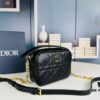 69309a8b6e68136f4d9aac74 Dior Caro Top Handle Camera Bag in Black Calfskin, Small Size, from Spring-Summer 2024 Ready-to-Wear Collection