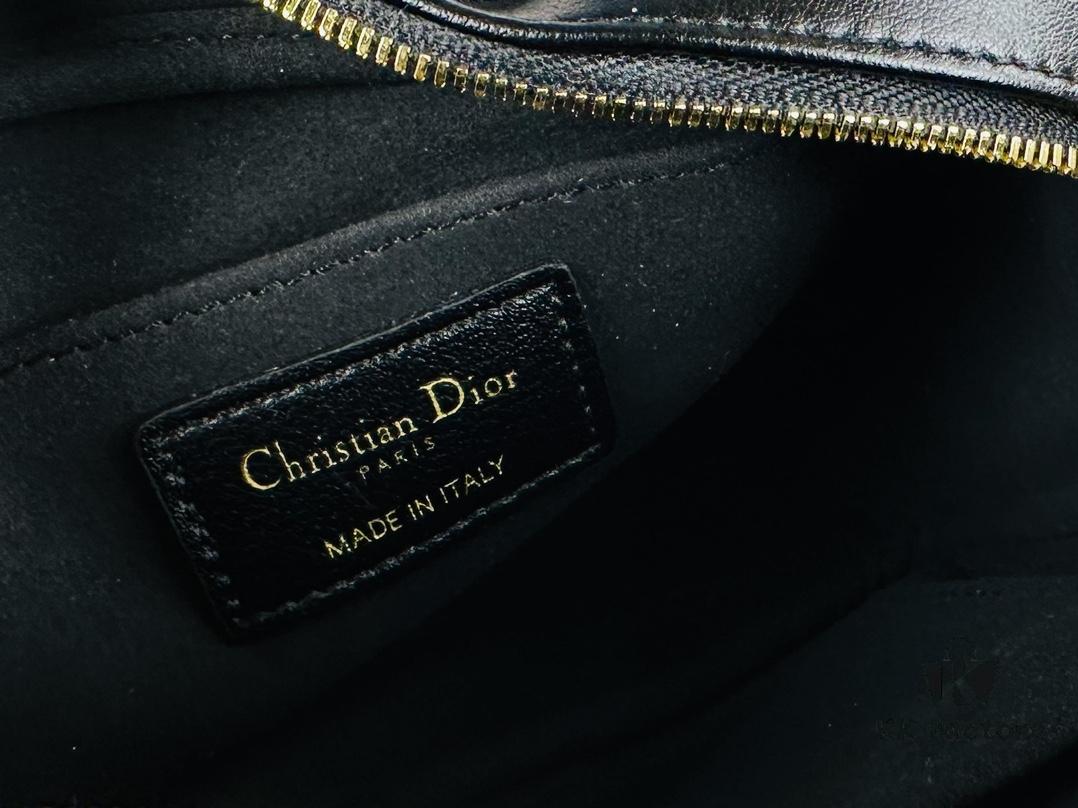 69309a8c6e68136f4d9aac76 Dior Caro Top Handle Camera Bag in Black Calfskin, Small Size, from Spring-Summer 2024 Ready-to-Wear Collection