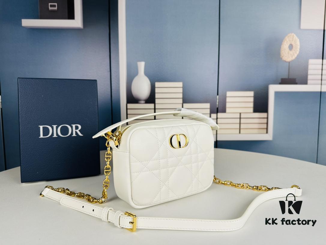 69309a8c6e68136f4d9aac78 Dior Caro Top Handle Camera Bag in Black Calfskin - Small Size, Spring/Summer 2024 Collection