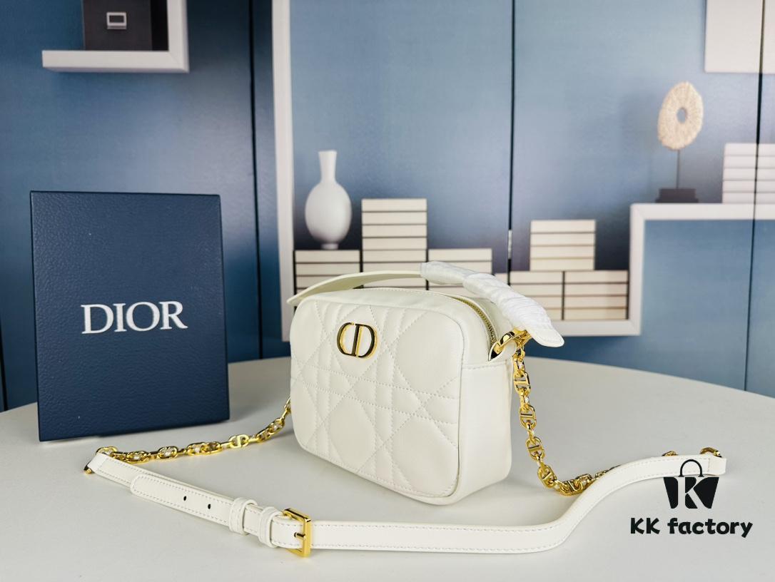 69309a8d6e68136f4d9aac79 Dior Caro Top Handle Camera Bag in Black Calfskin - Small Size, Spring/Summer 2024 Collection