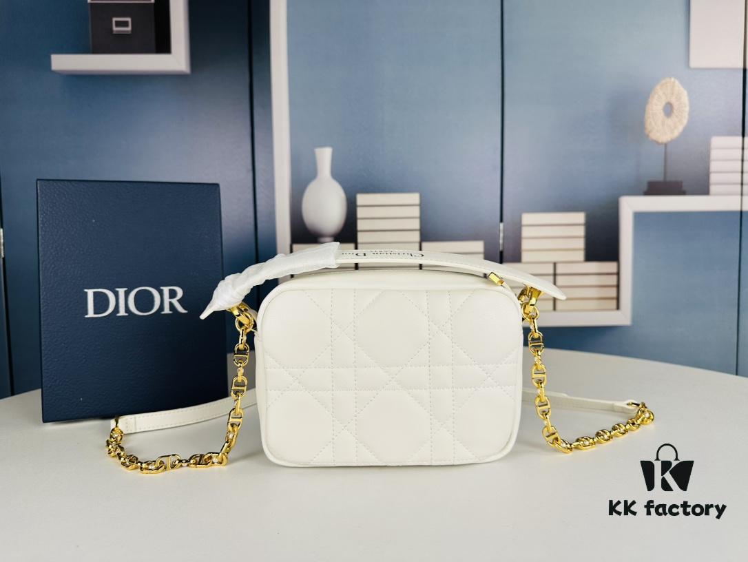69309a8d6e68136f4d9aac7a Dior Caro Top Handle Camera Bag in Black Calfskin - Small Size, Spring/Summer 2024 Collection