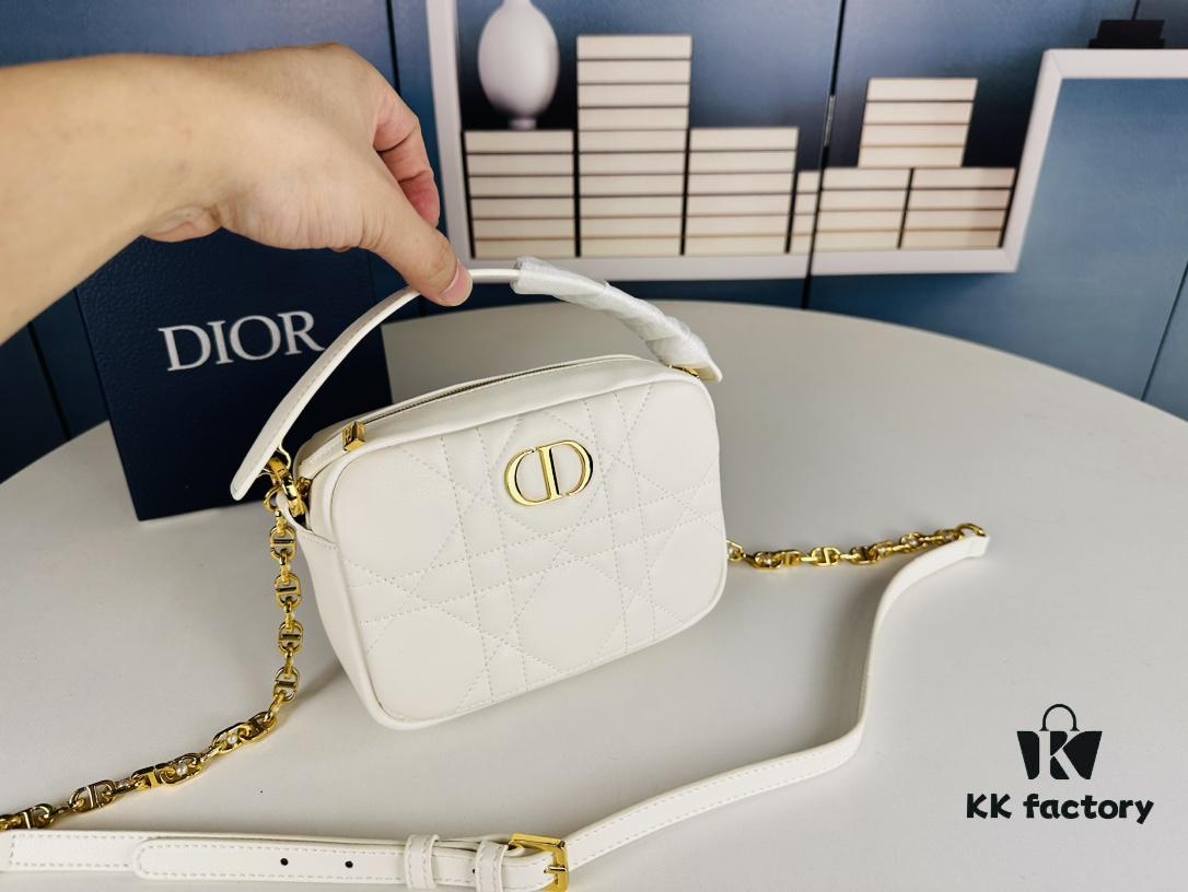 69309a8f6e68136f4d9aac7b Dior Caro Top Handle Camera Bag in Black Calfskin - Small Size, Spring/Summer 2024 Collection