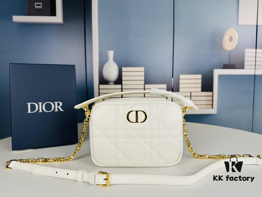 69309a8f6e68136f4d9aac7d Dior Caro Top Handle Camera Bag in Black Calfskin - Small Size, Spring/Summer 2024 Collection