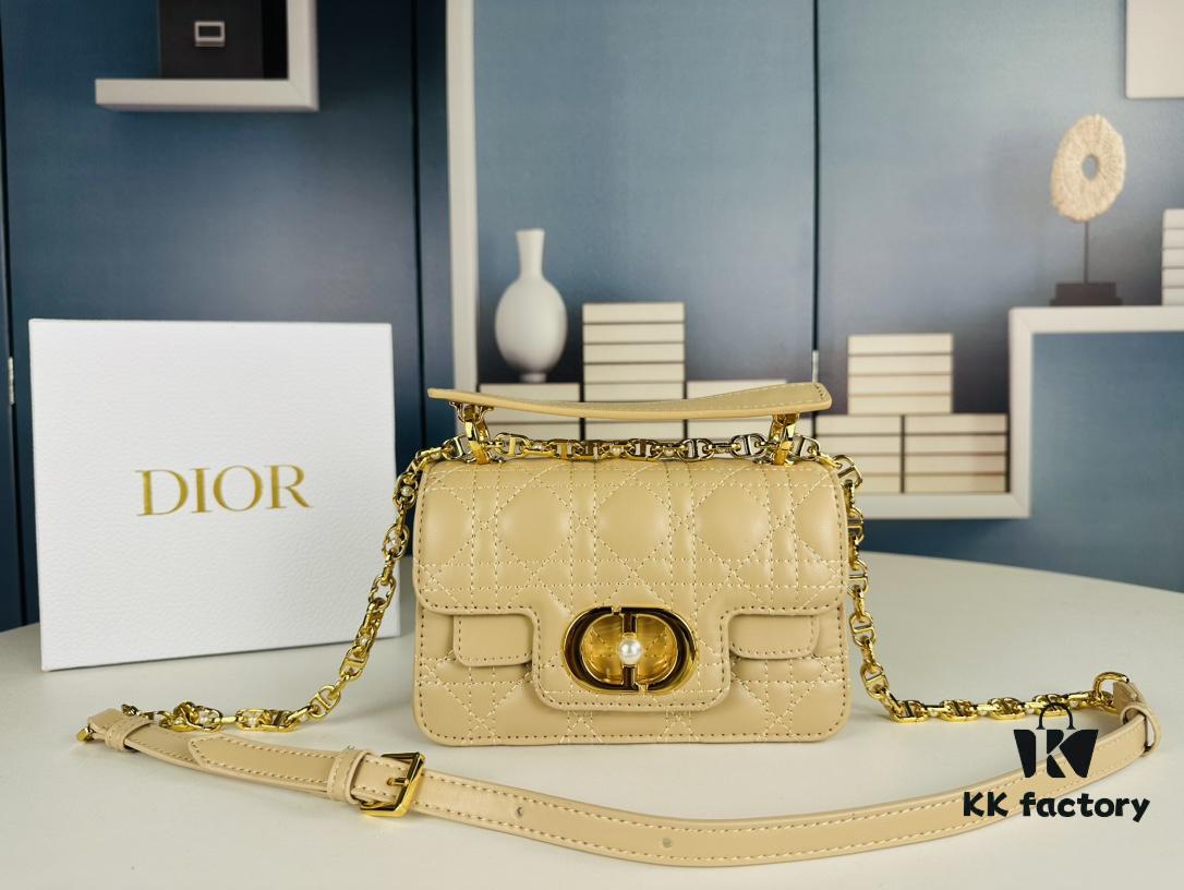 69309aa26e68136f4d9aaca5 Dior Jolie Handbag in Black Calfskin - Small Size (with Box)