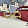 Large Size ♥️ Dior Saddle Bag, Vintage Pattern, Thin Strap, Palm Texture Series [Includes Retail Box 🎁]