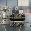 Dior DIOR Vintage Pattern Embroidered Hottest Makeup Pouch - Extra Large Capacity, Can Hold a Lot of Items, Essential for Travel