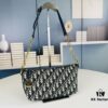 69309b056e68136f4d9aad64 New Diorstar Hobo Chain Bag in Black Crinkled Calfskin with Cannage Stitching
