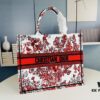 Embroidered Large [Di0r Book Tote]