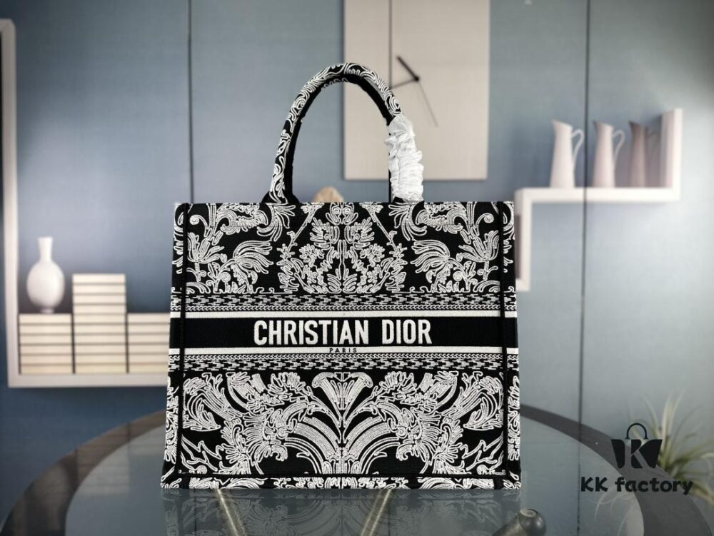 69309b1b6e68136f4d9aad8d Original Order Embroidered Large Di0r Book Tote