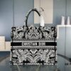69309b1b6e68136f4d9aad8d Original Order Embroidered Large Di0r Book Tote