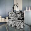 69309b1b6e68136f4d9aad8e Original Order Embroidered Large Di0r Book Tote
