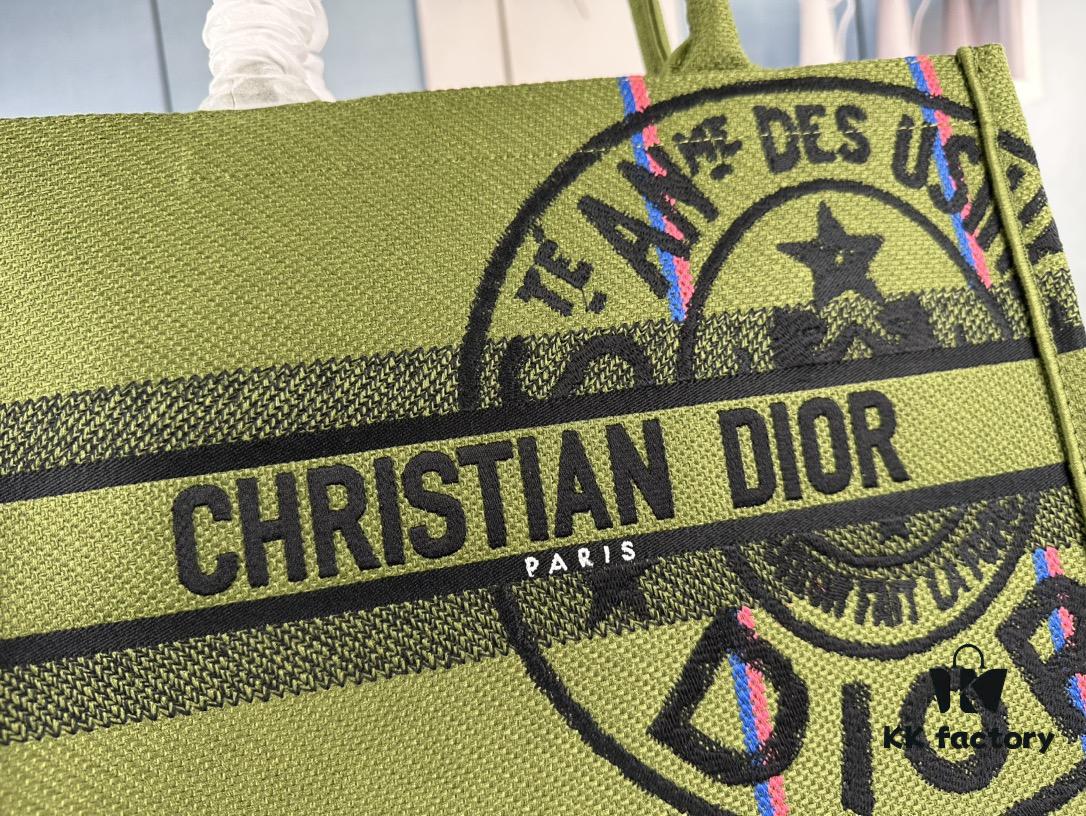 69309b216e68136f4d9aad9a Original Order Embroidered Medium Di0r Book Tote