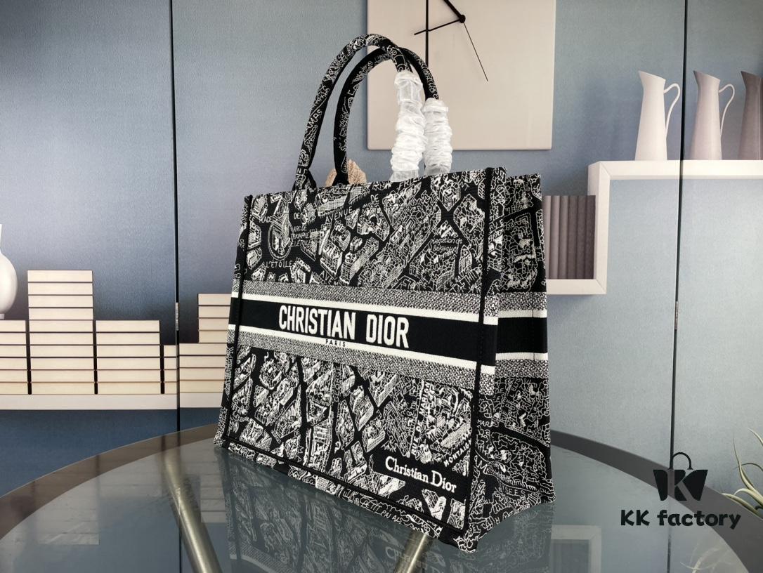 Embroidered Large Size [Di0r Book Tote]