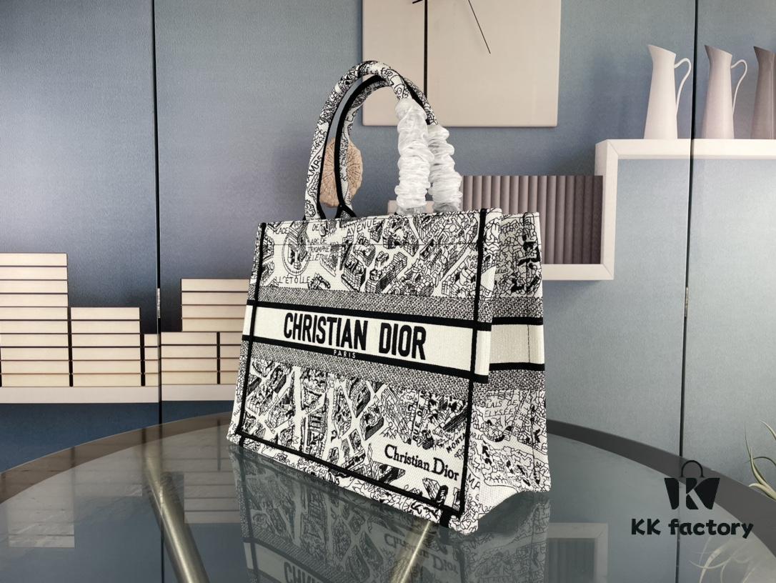 69309b366e68136f4d9aadb9 Original Order Embroidered Medium Di0r Book Tote