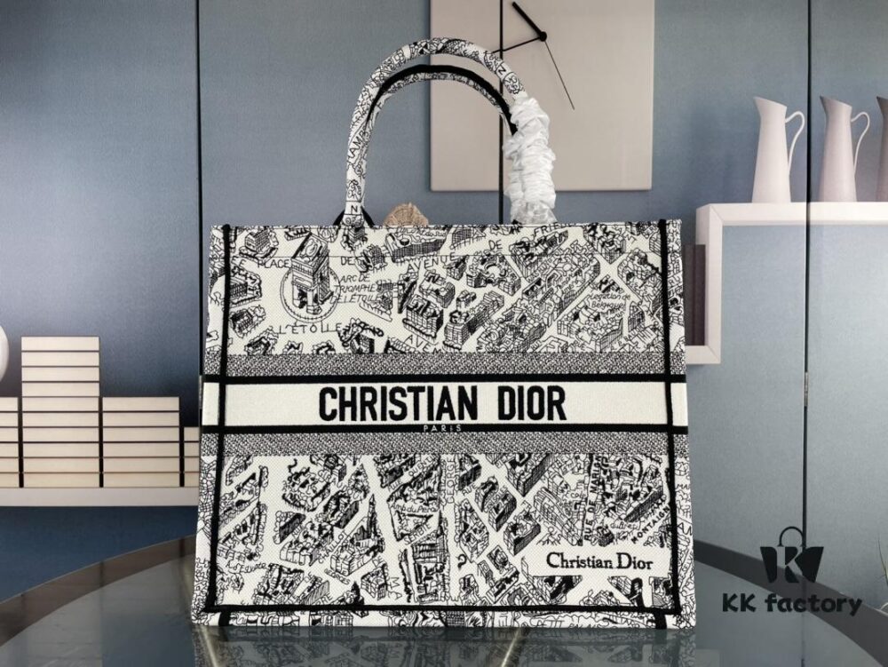 Embroidered Large Size [Di0r Book Tote]