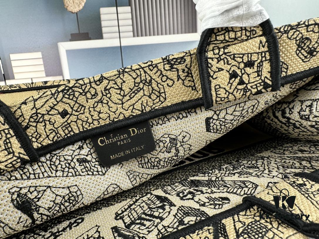 Embroidered Medium [Di0r Book Tote]