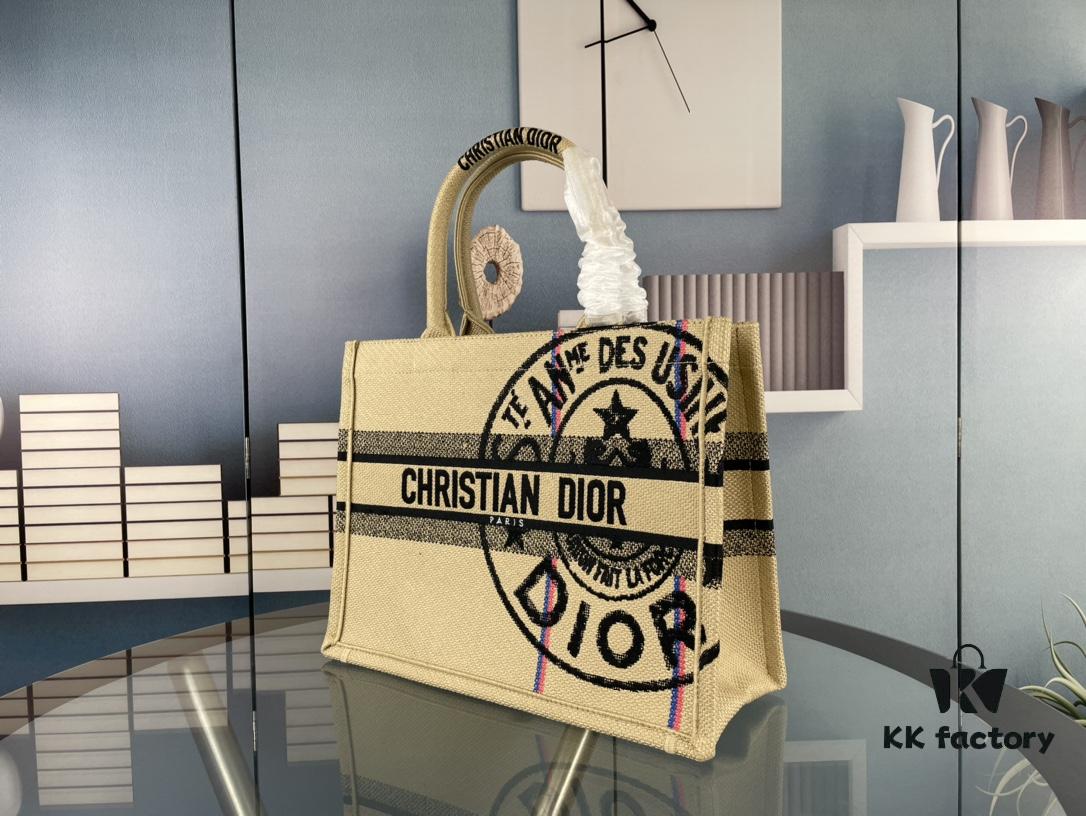 69309b856e68136f4d9aae57 Original Order Embroidered Medium Di0r Book Tote