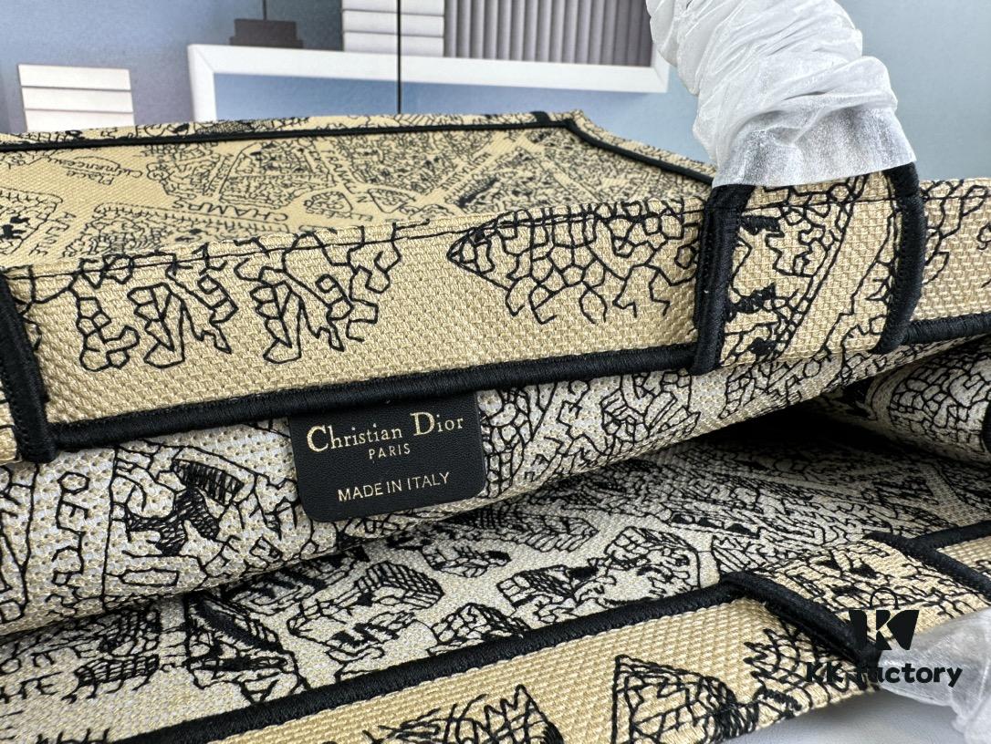 Embroidered Large Size [Di0r Book Tote]