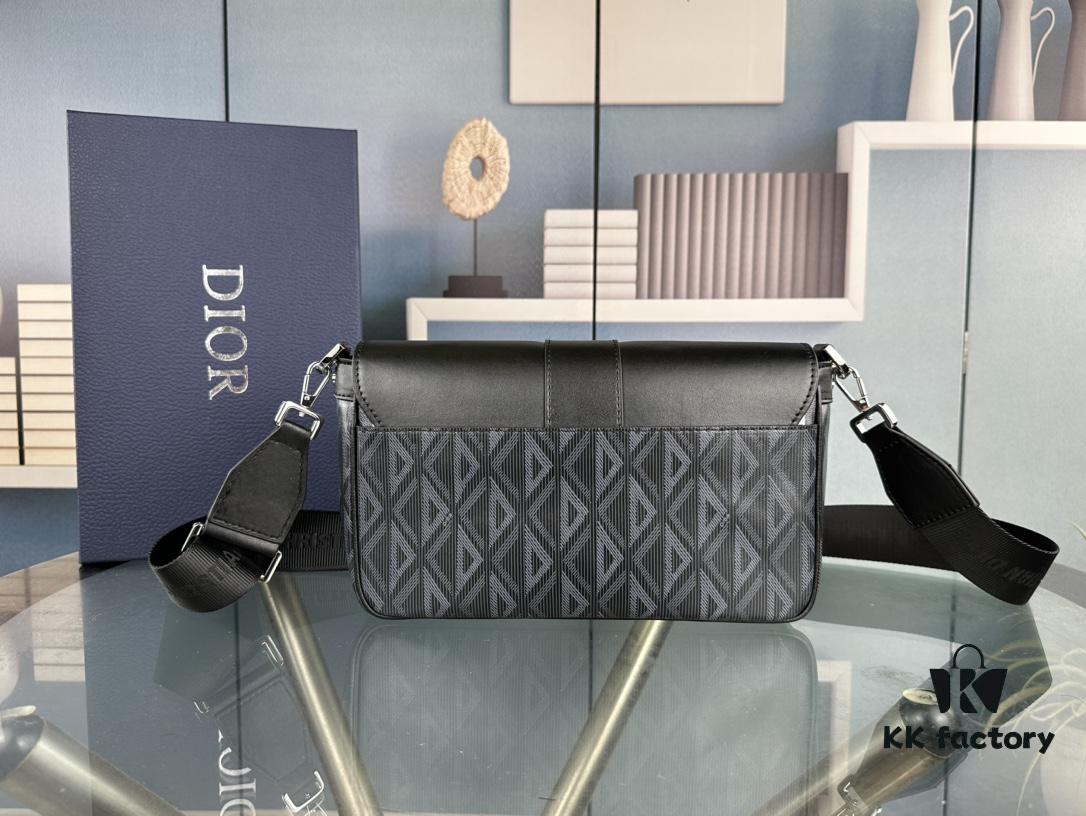 69309bf46e68136f4d9aaf3f Top-Grade Original Dior Grey Black Hit the Road Shoulder Bag