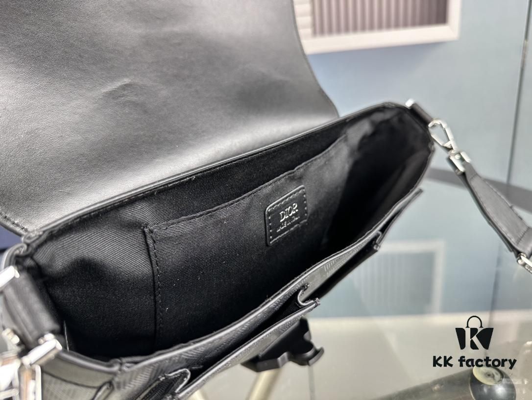 69309bf56e68136f4d9aaf41 Top-Grade Original Dior Grey Black Hit the Road Shoulder Bag