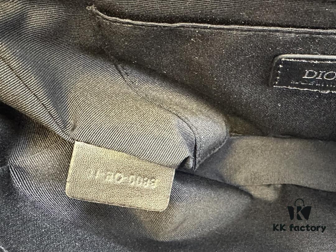69309bf86e68136f4d9aaf44 Top-Grade Original Dior Grey Black Hit the Road Shoulder Bag