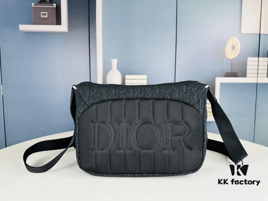 69309c096e68136f4d9aaf6a Dior Explorer Bag in Black Jacquard with Oblique Pattern, Model No. 9012