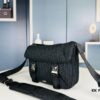 69309c096e68136f4d9aaf6c Dior Explorer Bag in Black Jacquard with Oblique Pattern, Model No. 9012
