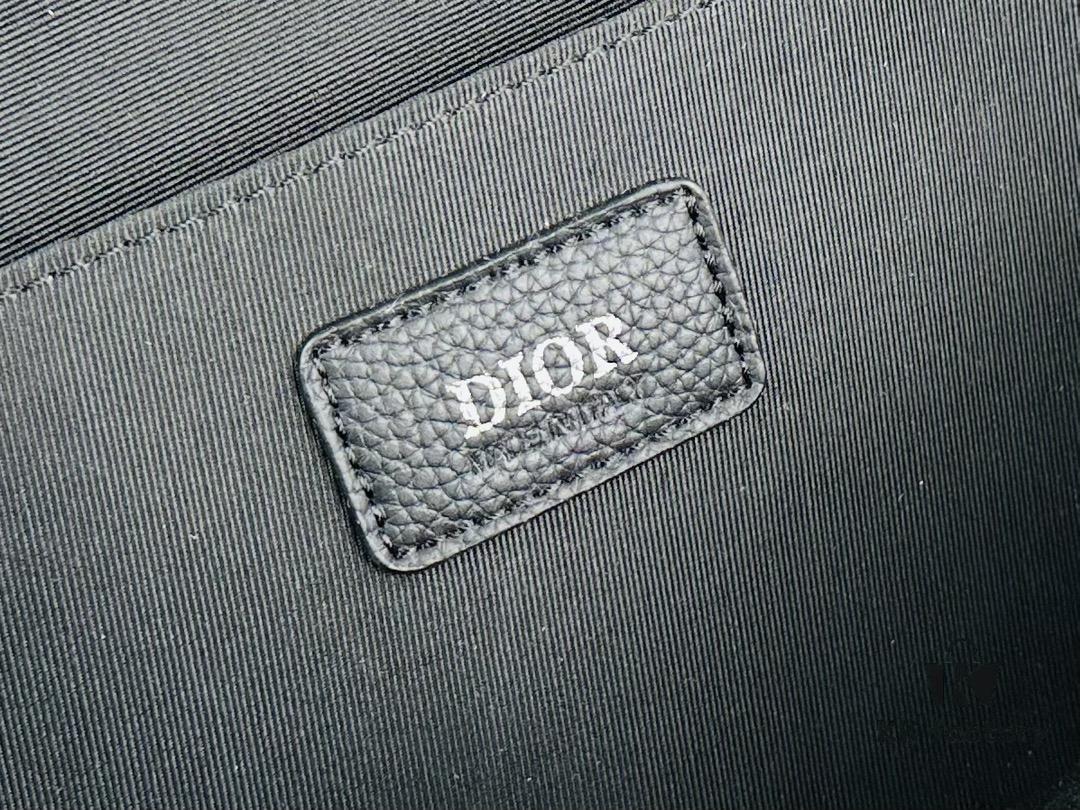 69309c0a6e68136f4d9aaf71 Dior Explorer Bag in Black Jacquard with Oblique Pattern, Model No. 9012