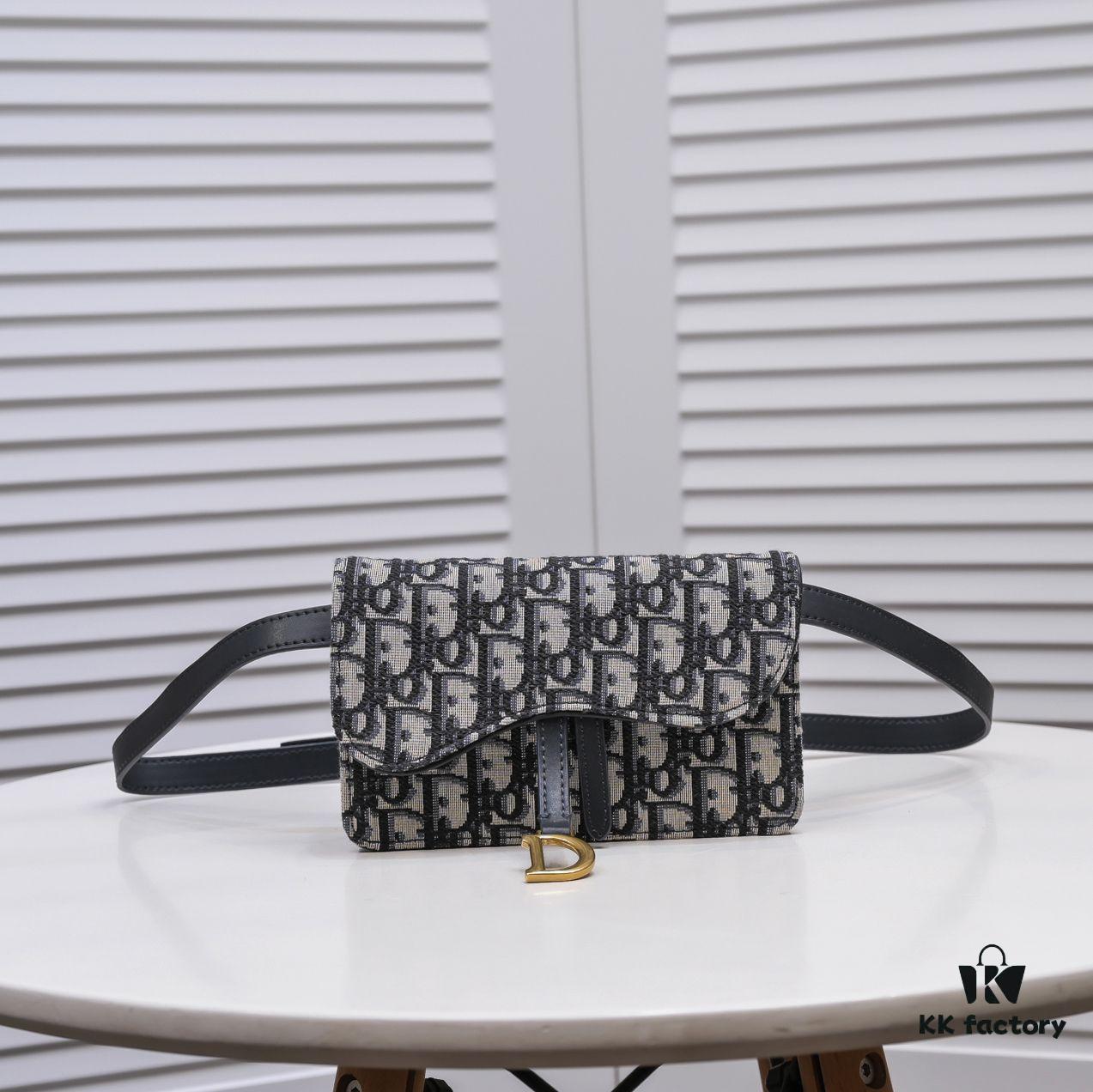 69309c406e68136f4d9aafe7 Dior Oblique Saddle Waist Bag with Box - New Canvas Fireworks Design