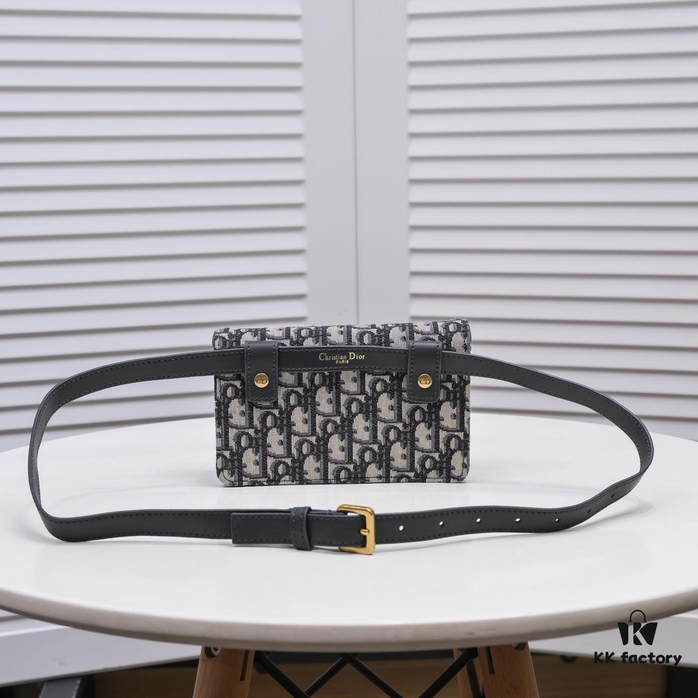 69309c426e68136f4d9aafea Dior Oblique Saddle Waist Bag with Box - New Canvas Fireworks Design