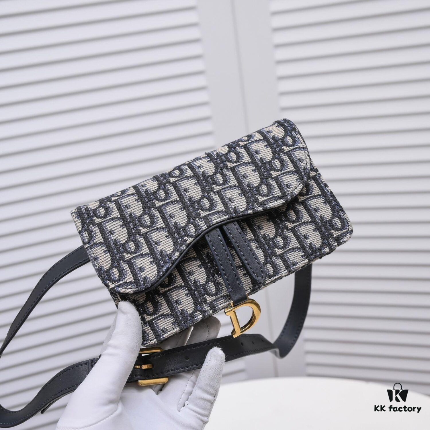 69309c436e68136f4d9aafee Dior Oblique Saddle Waist Bag with Box - New Canvas Fireworks Design