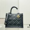 Black Calfskin Dior New Tote