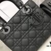 69309c536e68136f4d9ab011 Lady Dior My Four-Compartment Matte Cannage Badge Bag