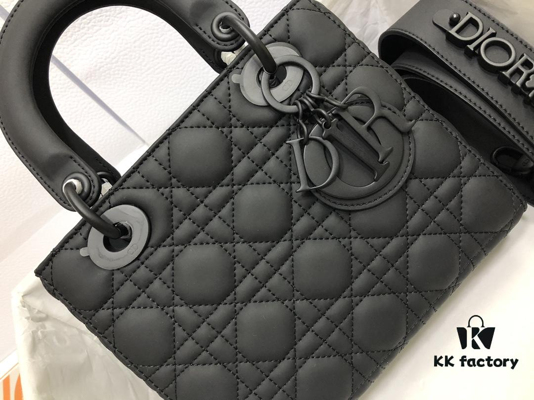 69309c536e68136f4d9ab011 Lady Dior My Four-Compartment Matte Cannage Badge Bag
