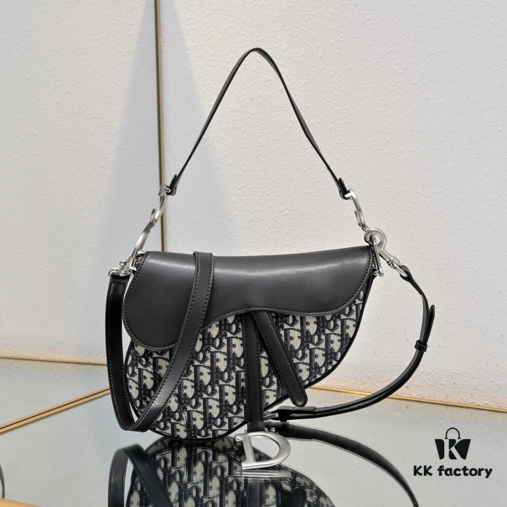 69309c586e68136f4d9ab01c Vintage Flower Saddle Bag with Leather Trim, Original Large Size | Dior Saddle Denim Collection | Highest Quality Version Online | Includes Authentic Store Shoulder Strap