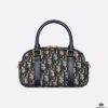 69309c696e68136f4d9ab038 New Arrival in Stock!! Dior Top Quality D-Vibe Bowling Mini Bag in Blue Oblique Print