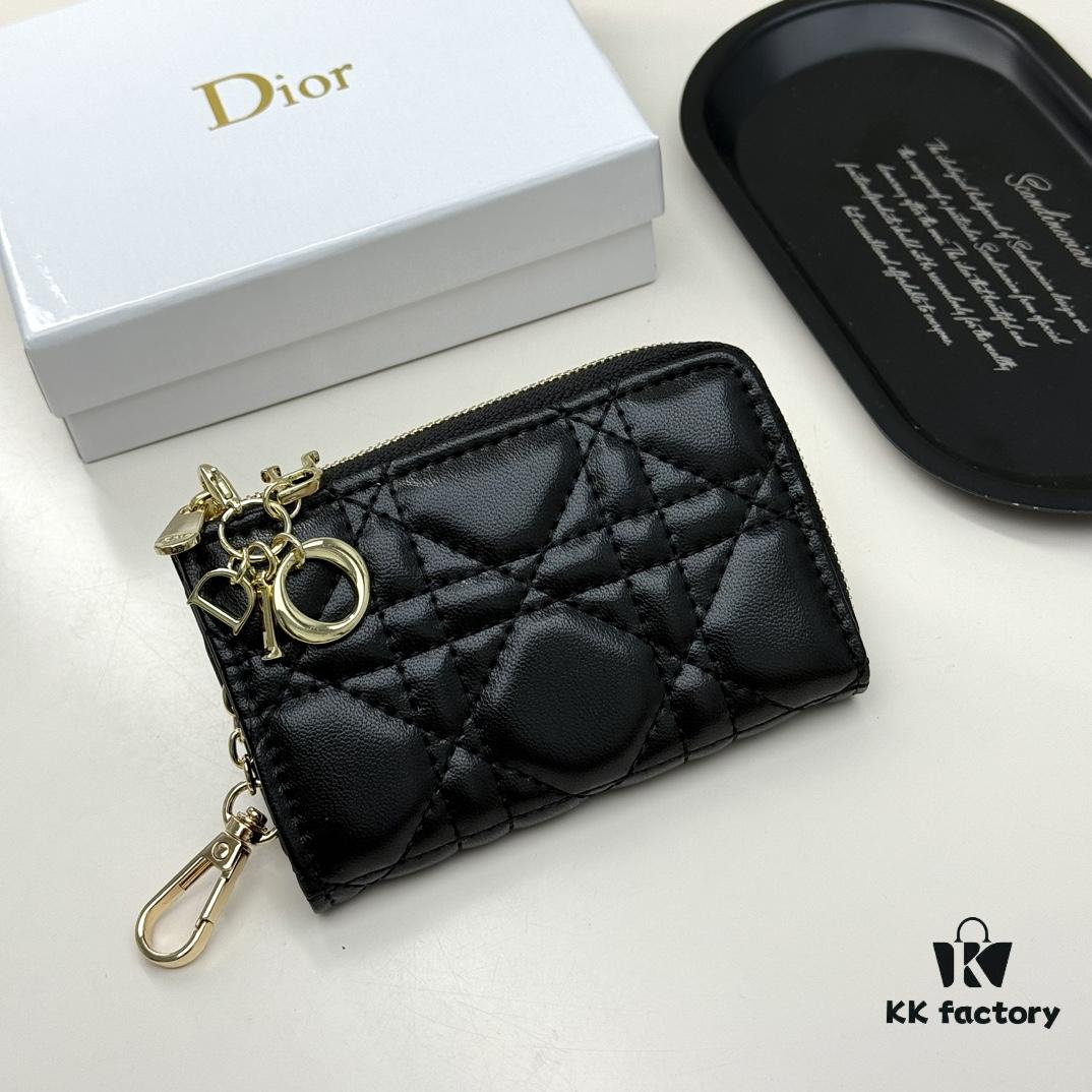69309cac6e68136f4d9ab0a2 Dior 4778 Small Leather Goods in Black and Pink