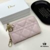 Dior 4778 Small Leather Pouch in Black and Pink