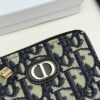 69309cb46e68136f4d9ab0b3 Dior 4779 Black and Burgundy Oblique Jacquard Canvas Wallet