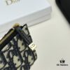 69309cb46e68136f4d9ab0b4 Dior 4779 Black and Burgundy Oblique Jacquard Canvas Wallet