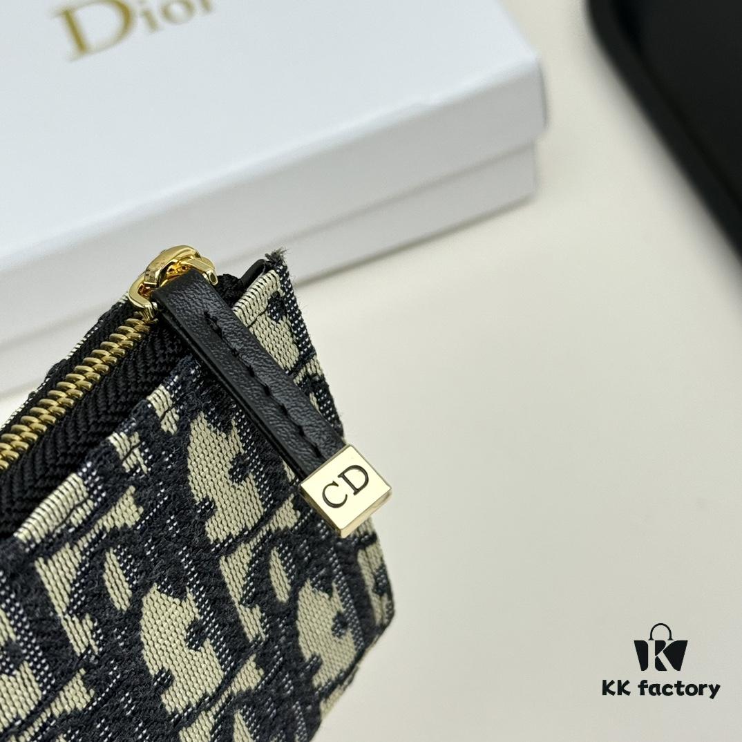 69309cb46e68136f4d9ab0b4 Dior 4779 Black and Burgundy Oblique Jacquard Canvas Wallet