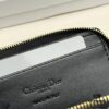 69309cb46e68136f4d9ab0b5 Dior 4779 Black and Burgundy Oblique Jacquard Canvas Wallet