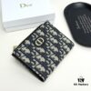69309cb96e68136f4d9ab0c2 Dior 796 Black and Burgundy Mini Wallet