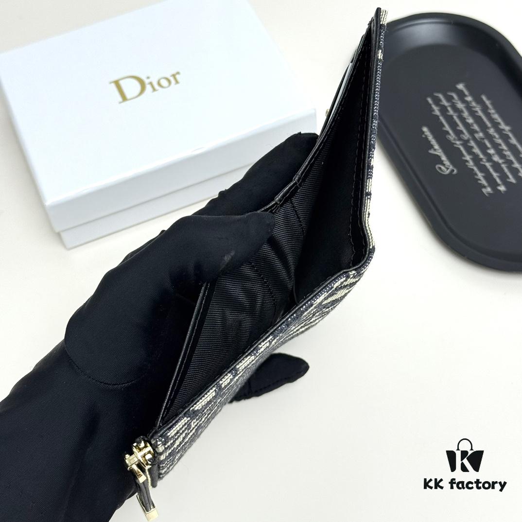 69309cbc6e68136f4d9ab0c5 Dior 796 Black and Burgundy Mini Wallet