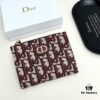 Dior 796 Black and Burgundy Mini Wallet