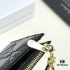 Dior 797 Black and Burgundy Small Leather Wallet