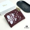69309cc56e68136f4d9ab0d9 Dior 797 Black and Burgundy Small Leather Wallet
