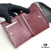 69309cc86e68136f4d9ab0df Dior 797 Black and Burgundy Small Leather Wallet