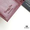 69309cc96e68136f4d9ab0e1 Dior 797 Black and Burgundy Small Leather Wallet