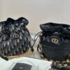 69309cda6e68136f4d9ab0fe Dior Jolie Bucket Bag in Black Calfskin with Cannage Stitching, 2025 New Arrival